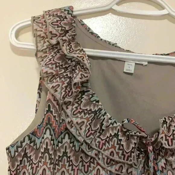 Dress Barn top EUC size large petite - Picture 6 of 8